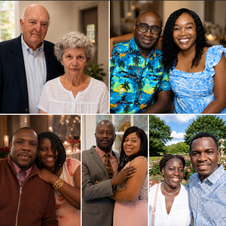 Bethany church family members together